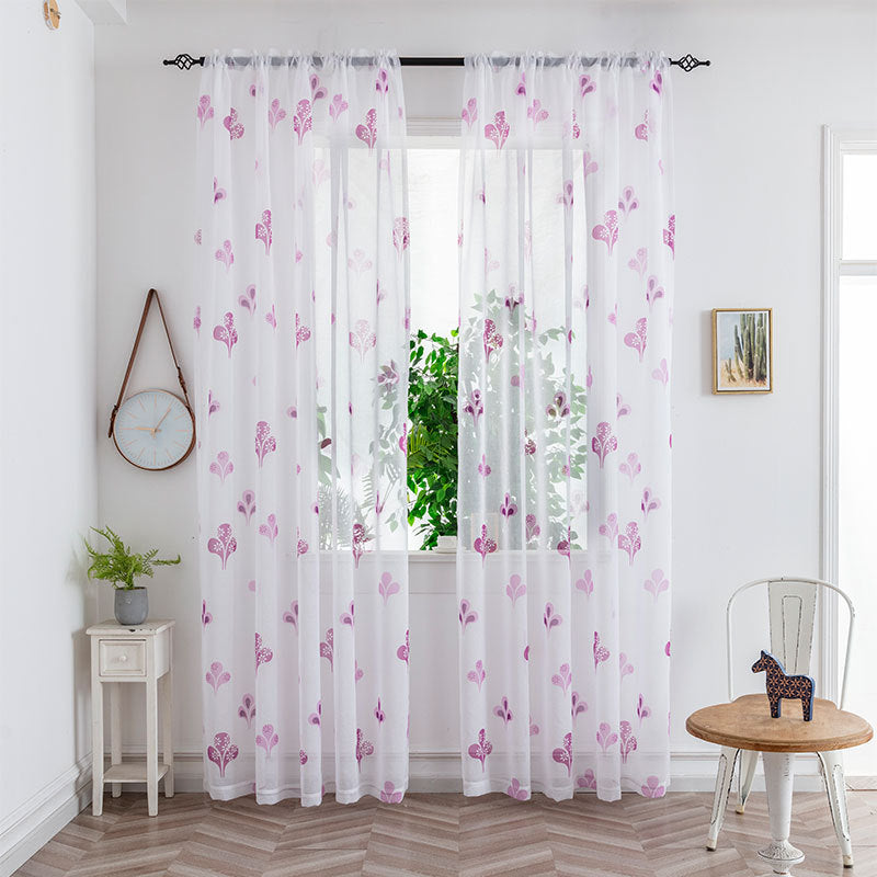 Mesh Curtains Bedroom Light Transmission Decorative Curtain
