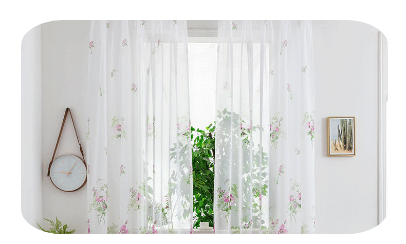 Mesh Curtains Bedroom Light Transmission Decorative Curtain