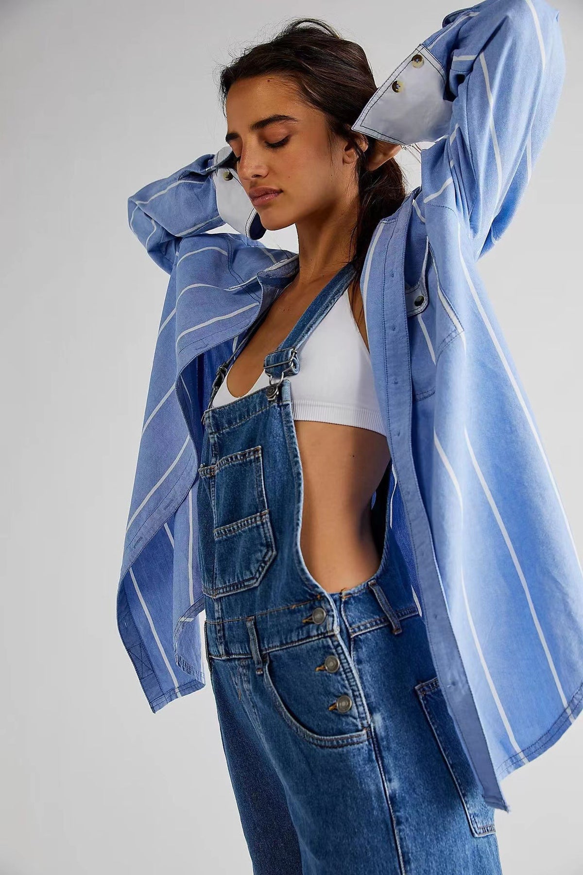 Fashion Casual Loose Denim Trousers
