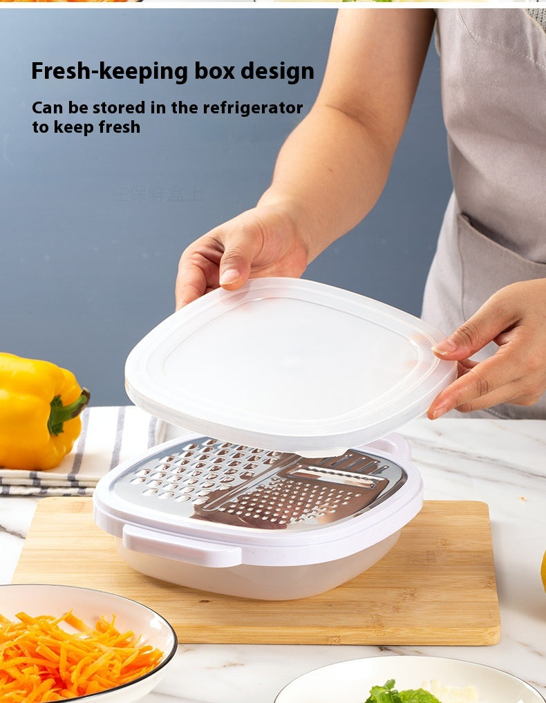 Multifunctional Lunch Box Planer Stainless Steel Grater Kitchen Gadgets
