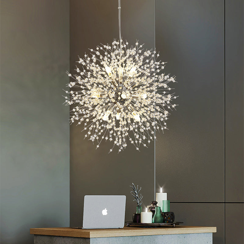 Dandelion Crystal Chandelier Restaurant Bedroom Clothing Shop Lighting