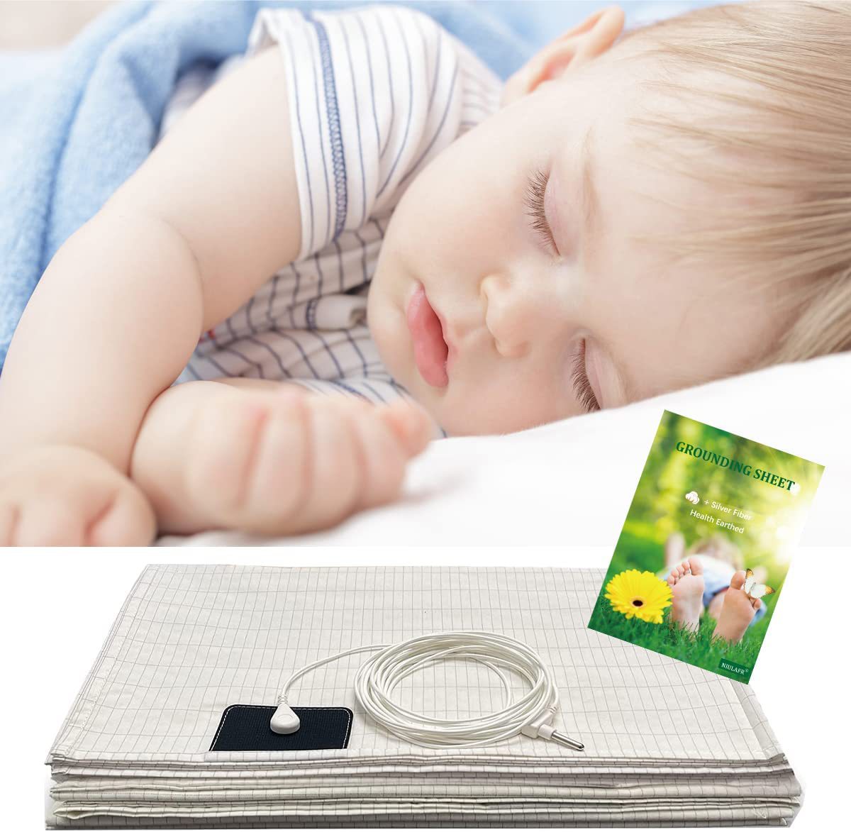 Grounding Silver Cotton Bed Sheet Grounding Mat Anti-static Bed Sheet