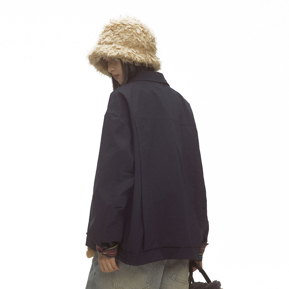 American Style Loose Jacket Trench Coat Same Style For Men And Women