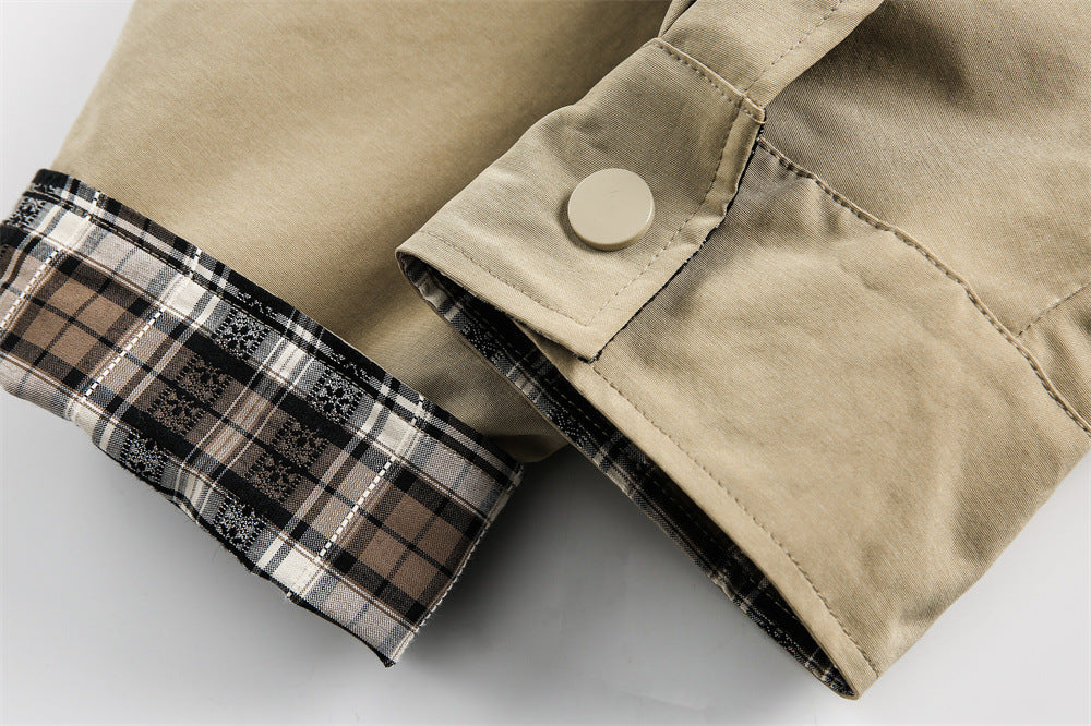 American Style Loose Jacket Trench Coat Same Style For Men And Women