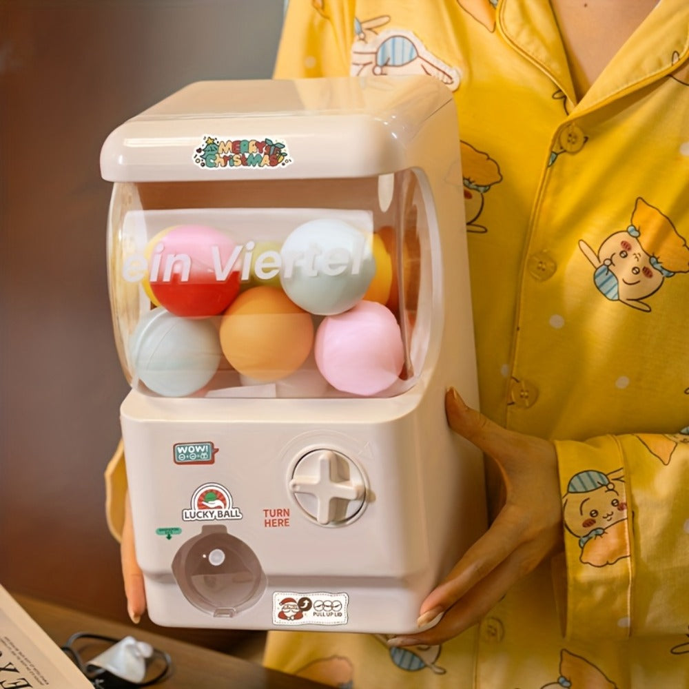 Gachapon Machine for Home, Mini Capsule Toy Vending Machine Novelty Gift for Kids Adults Couples Anniversary Birthday Party C