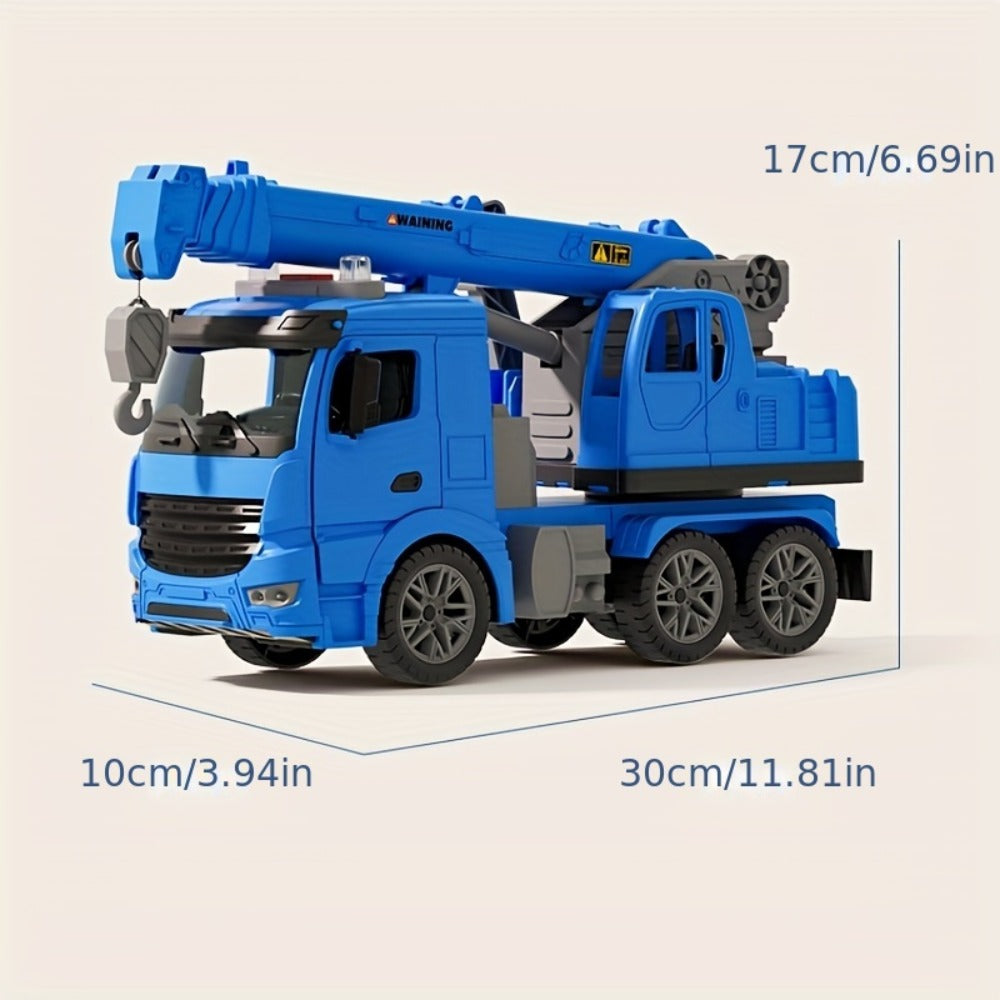 Inertia Crane Truck Toy for Kids - Large Engineering Vehicle with Telescopic Arm, Interactive Track & Double Doors — image 4