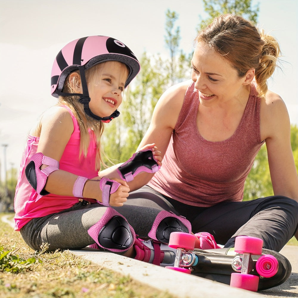 Kids Bike Helmet & Gear Set 7-Piece for Ages 2-8 Boys Girls Adjustable with the Listed Color, Size or Set Options for Everyda