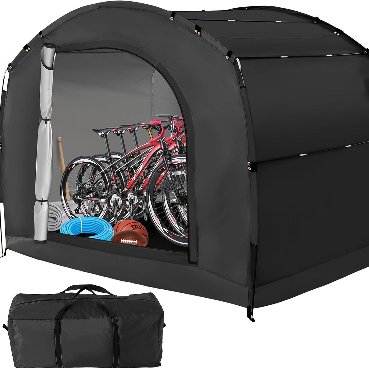 Outdoor Storage Tent Waterproof 230D Oxford Cloth PU4000 Portable Backyard Shed — image 1