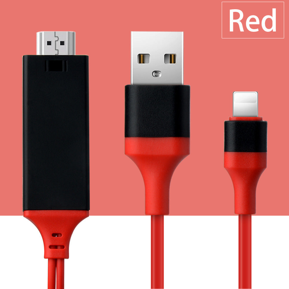 Type-C to HDMI 3-in-1 Mobile Phone Projection Cable 2M - 1080P