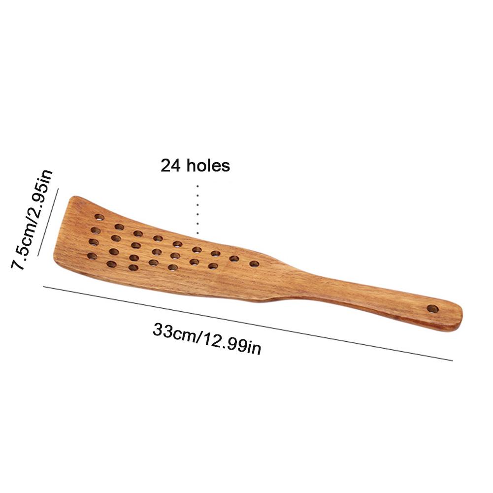 Special wooden spatula for non-stick pan