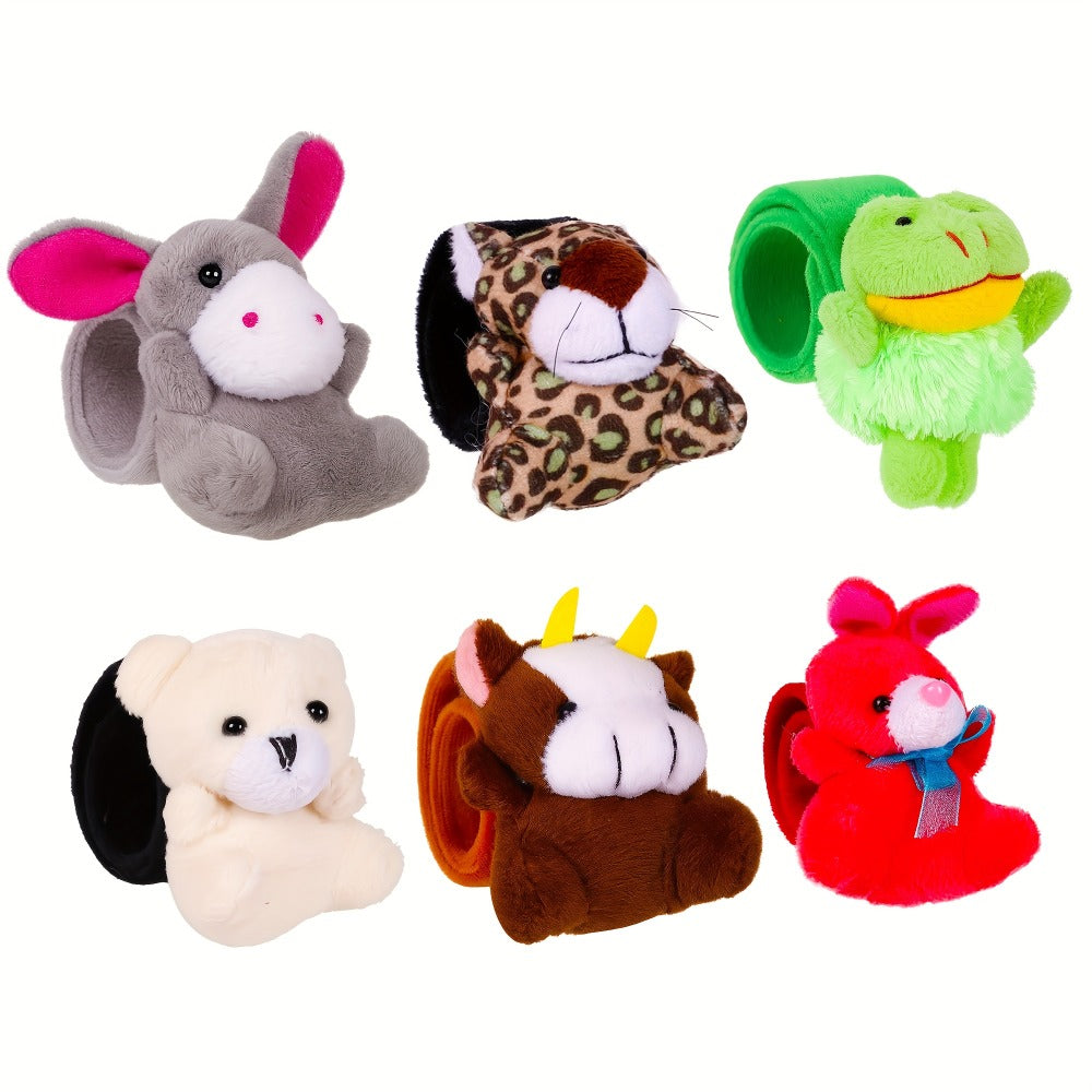 Plush Animal Slap Bracelet Assortments in 6-, 10-, 15- or 30-Piece Checkout Packs for Party Favors — image 14