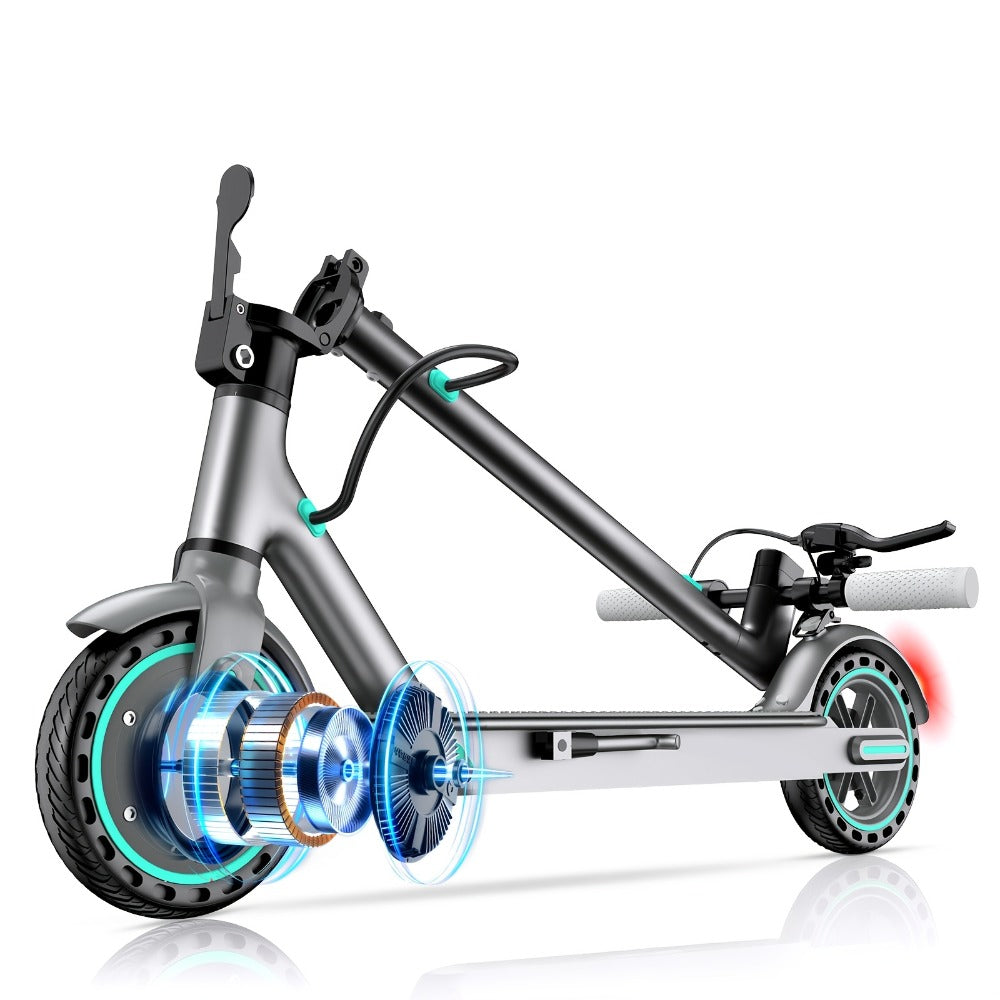 350W Foldable Electric Scooter for Adults 8.5 Inch Solid Tires 3-Speed LCD with the Listed Color, Size or Set Options for Eve