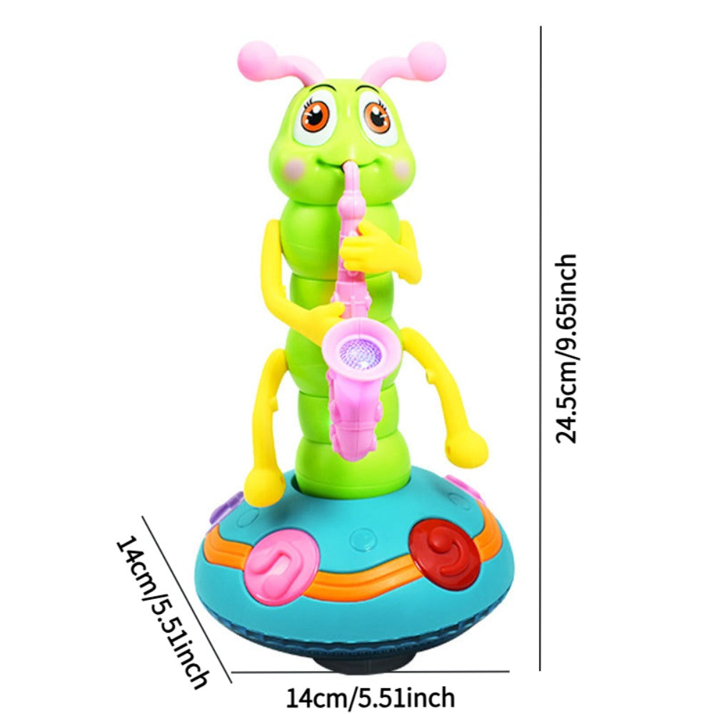 Caterpillar Saxophone Toy for Kids with LED Lights & Music - Electric Musical Instrument for Toddlers — image 18