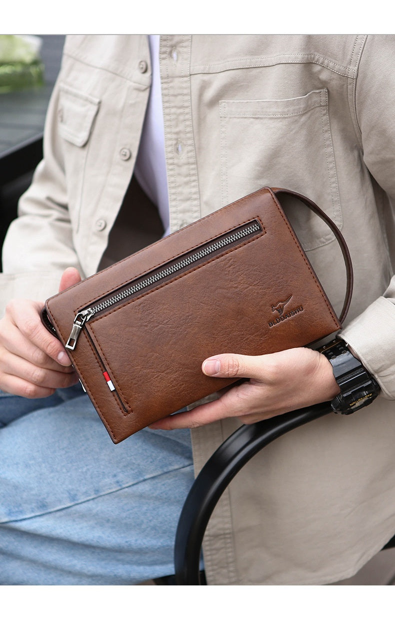 New Mens Wallet With A Combination Lock And Clutch Design