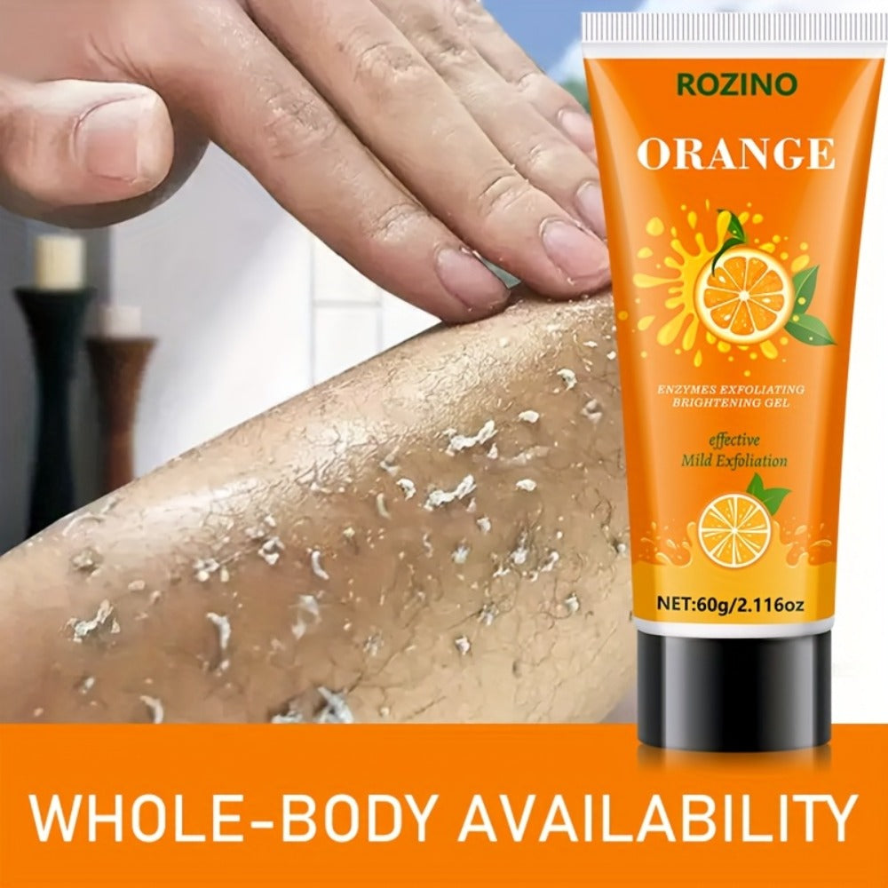 Orange Enzyme Cleansing Gel 60g Aloe Vera Hyaluronic Acid Vitamin C Gentle Exfoliating Deep Pore Cleansing Brightening Moistu