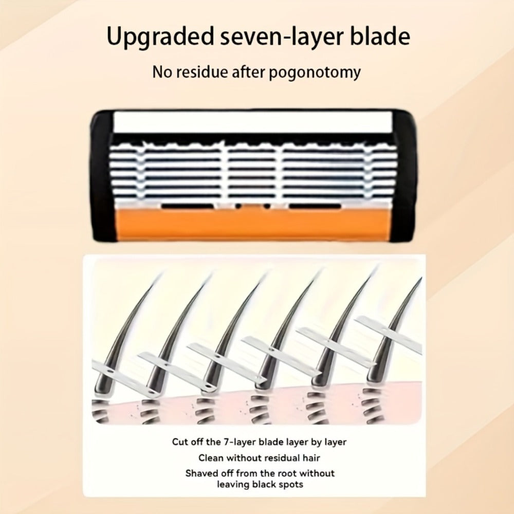 Men's Safety Razor Set 72 Blades 2 Non-Slip Handles Progressive Classic Style Painless Shaving Kit – Close Shave Replacement 