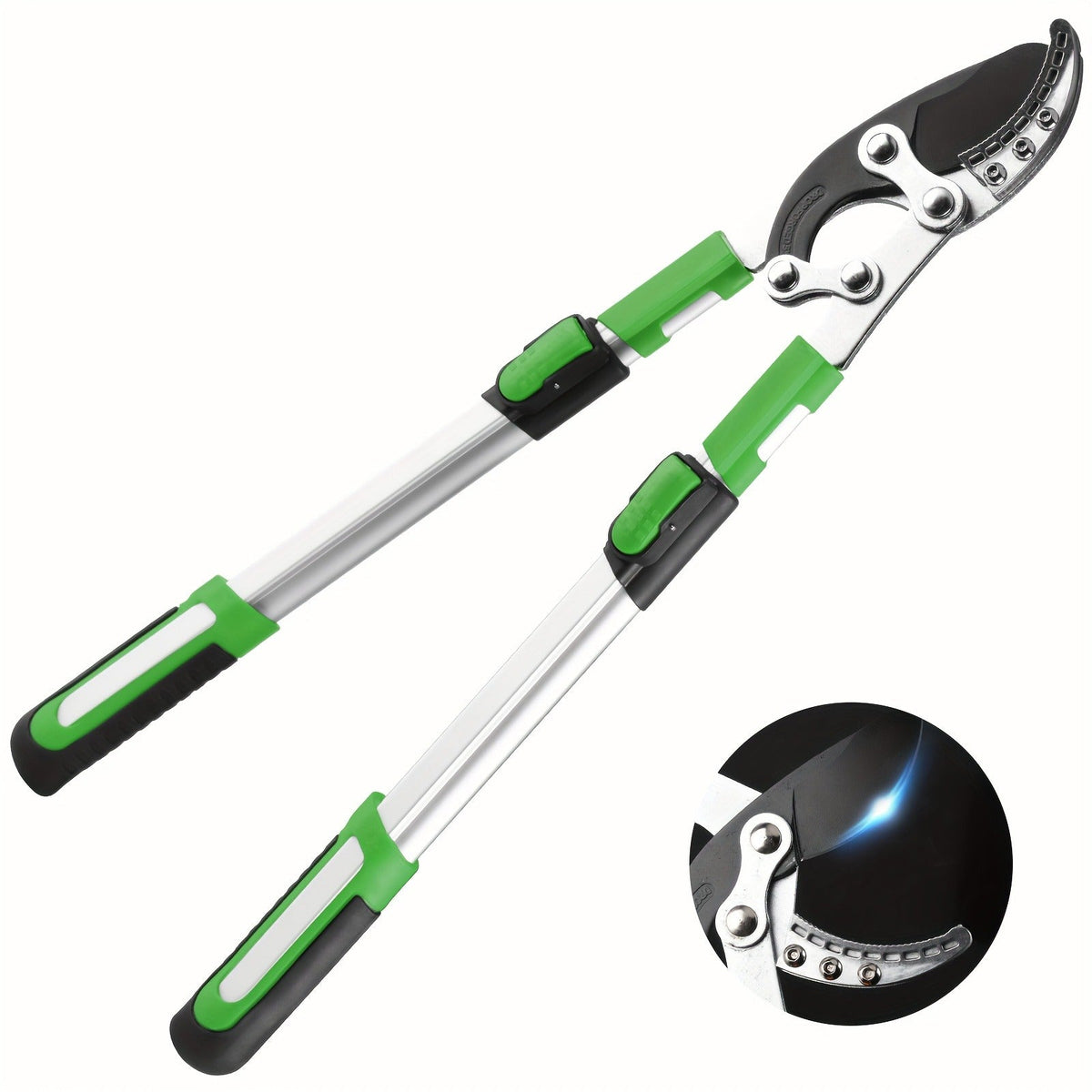 Long Reach Pruning Shears 18-38 Inch Extendable – Non-Stick Steel Blades Cut 2" Branches, Shock-Absorbing Handle — image 18