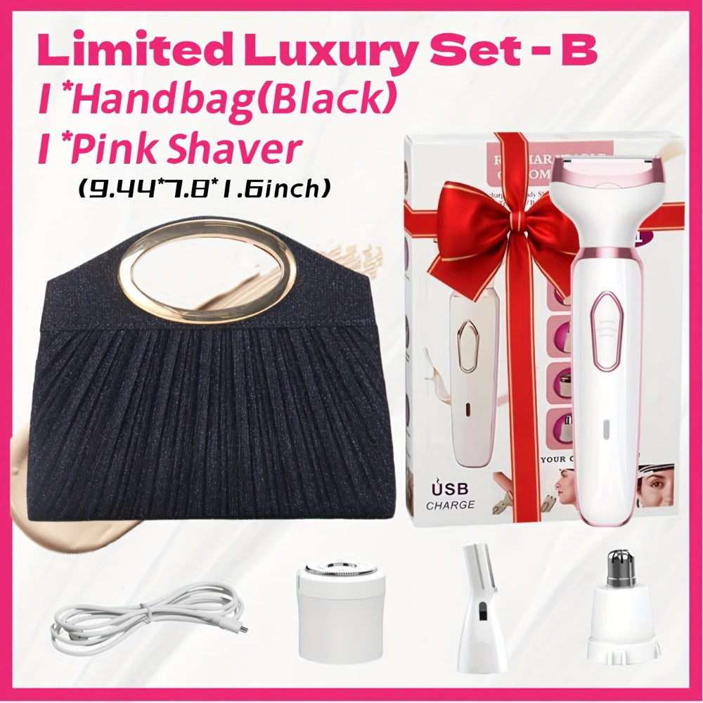 Face and Bikini Electric Shaver Grooming Kit for Women with USB Charging — image 4