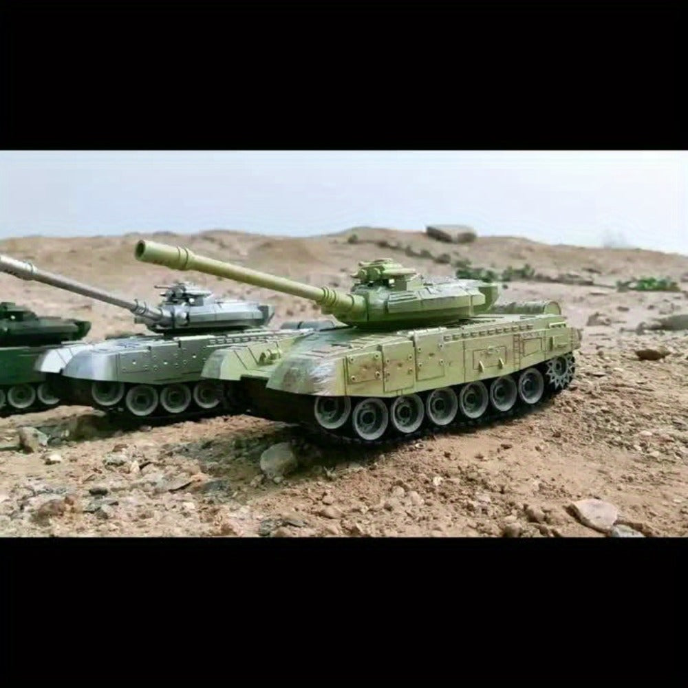 RC Armored Tank 1:16 Scale Tracked Off-Road, Remote Control Military Tank Collectible Display Model for Boys Kids & Collector
