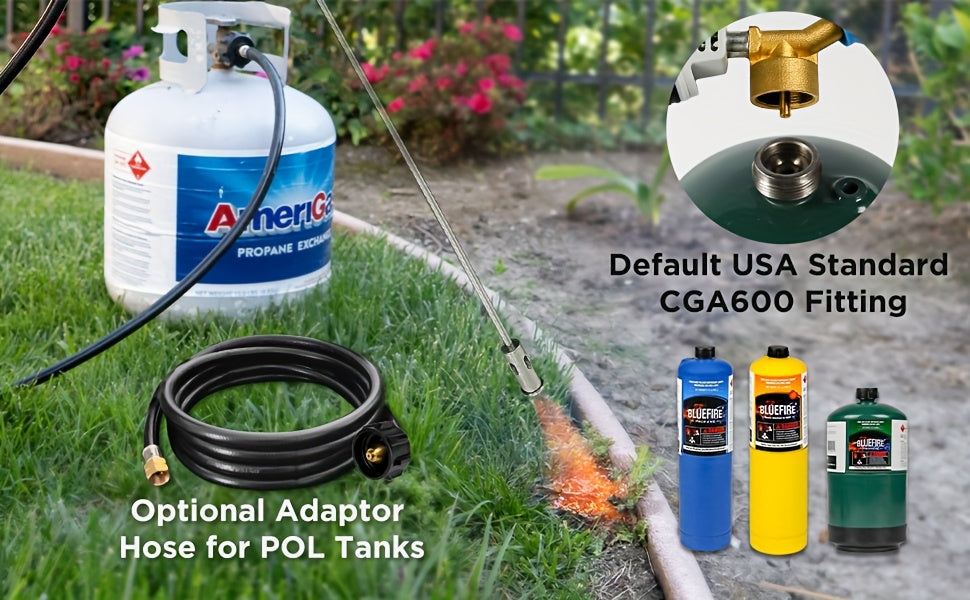 Propane Weed Torch, Flame Weeder Ice Melter Outdoor Roof Driveway for Garden, Patio and Yard Use — image 41