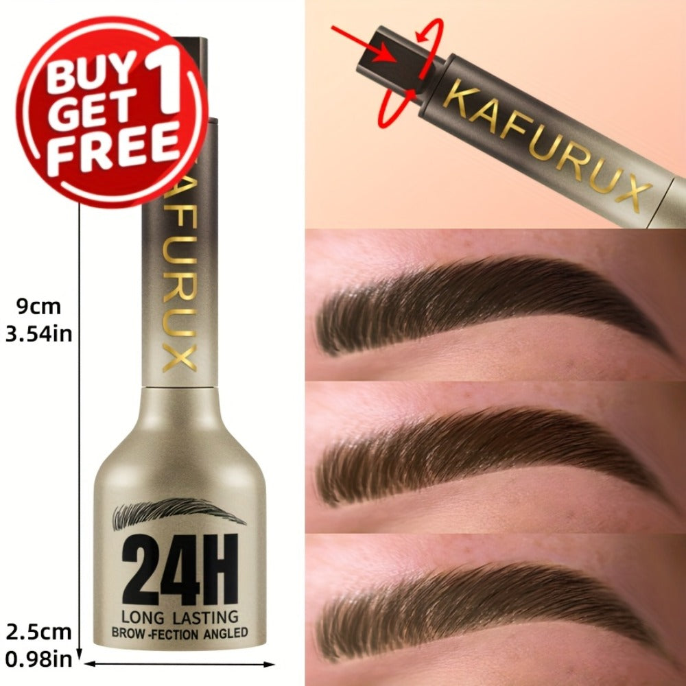 Eyebrow Powder Pencil 2pcs Set, Waterproof Sweatproof Brow Makeup with Setting Formula, Natural Defined Look — image 6