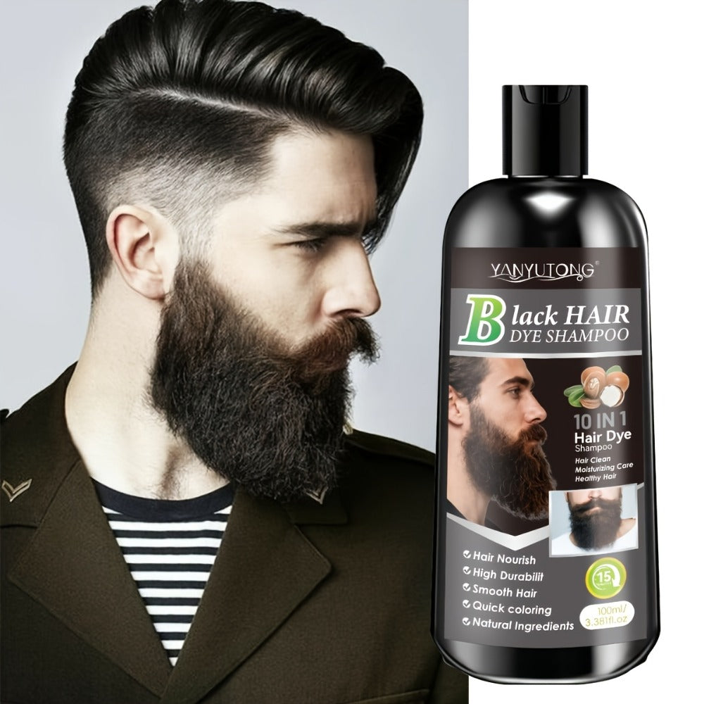 Color Shampoo for Beard & Hair, Natural Plant Dye Formula, Ammonia-Free Quick Gray Coverage — image 13