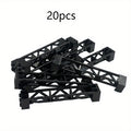 2x2x10 Pillar Support Bricks 20pcs Black – LEGO-Compatible Column Rod Blocks for MOC City Train Girder Military Architecture 