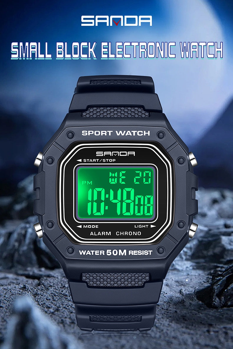 Swimming Waterproof Youth Electronic Watch Simple Alarm Clock