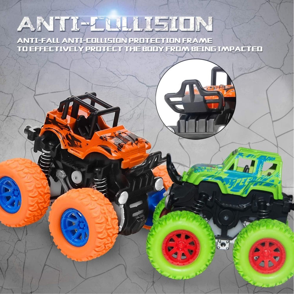 Mini Pull Back Truck Toys Bulk Pack 12pcs, Friction Powered Push & Go Stunt Car Trucks for Boys Girls Kids Teens — image 8