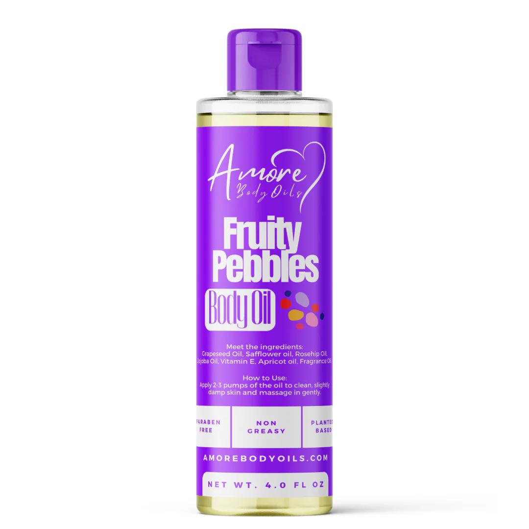 Fruity Pebbles Fragrance Body Oil in a Purple 4 fl oz Pump Bottle with Citrus, Caramel and Vanilla Notes — image 2