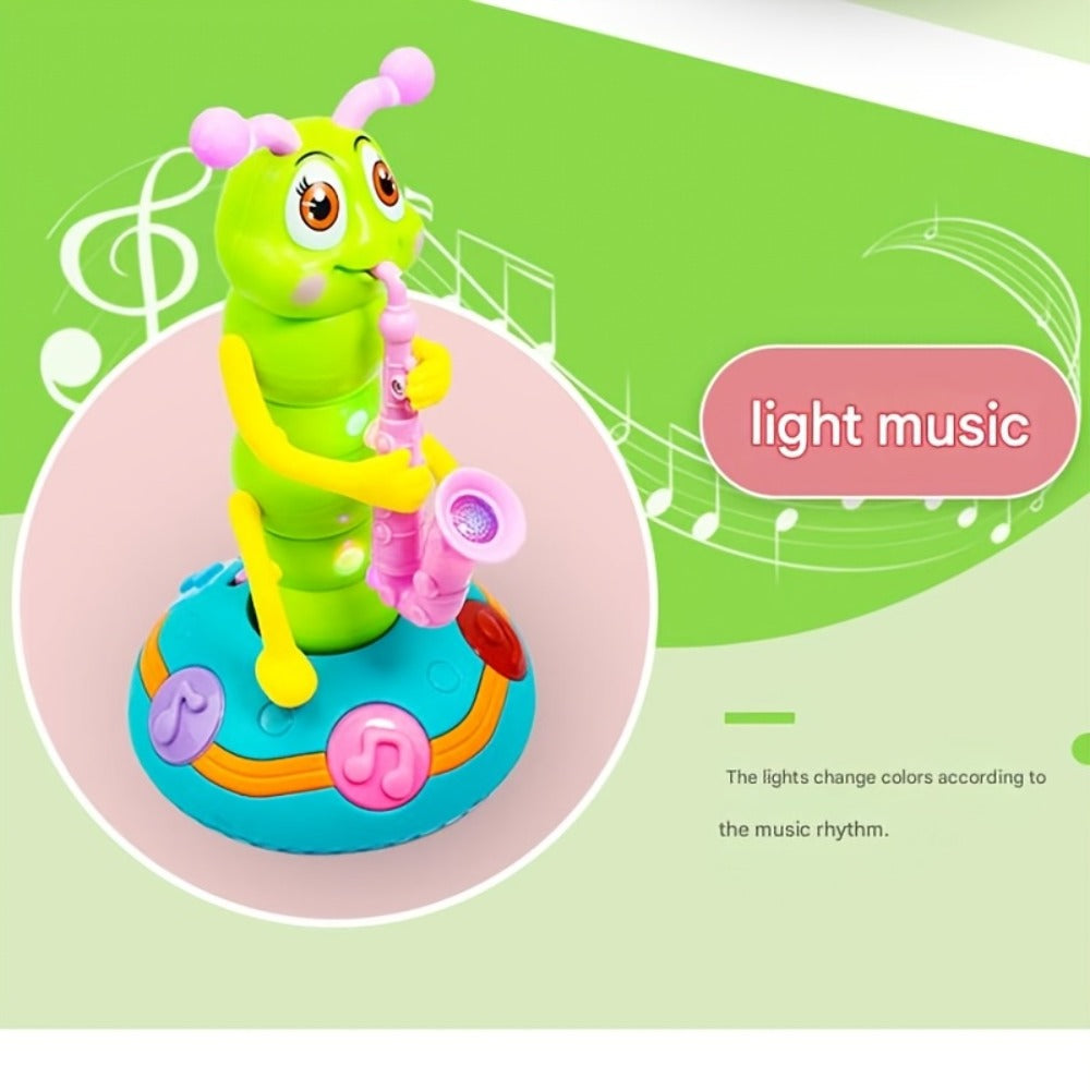 Caterpillar Saxophone Toy for Kids with LED Lights & Music - Electric Musical Instrument for Toddlers — image 9