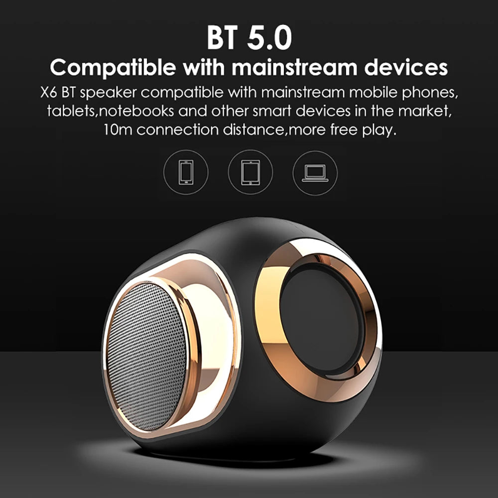X6 Bluetooth Speaker Subwoofer Wireless