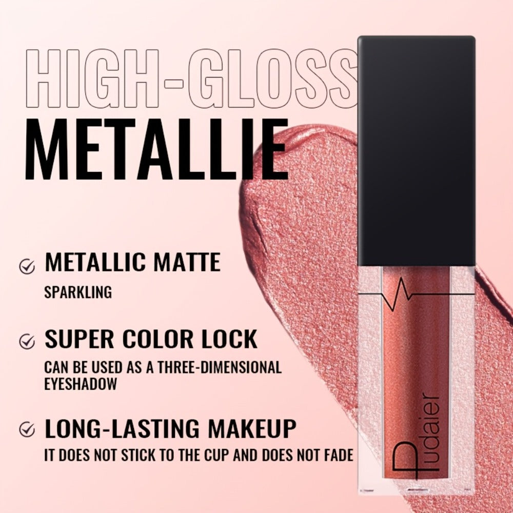 Metallic Shimmer Lip Gloss with Wand Applicator and Eleven Numbered Shade Options from 13 to 24 — image 8