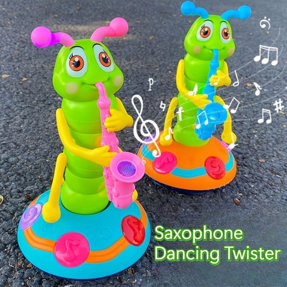 Caterpillar Saxophone Toy for Kids with LED Lights & Music - Electric Musical Instrument for Toddlers — image 8