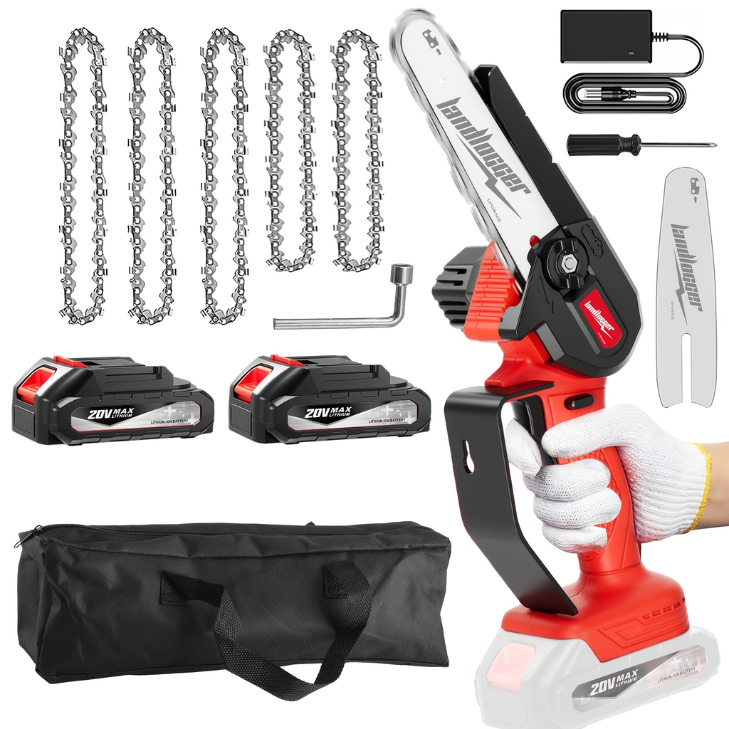 Mini Chainsaw Cordless 4 & 6 Inch Electric - Upgraded Portable Battery Chainsaw with Safety Lock — image 17