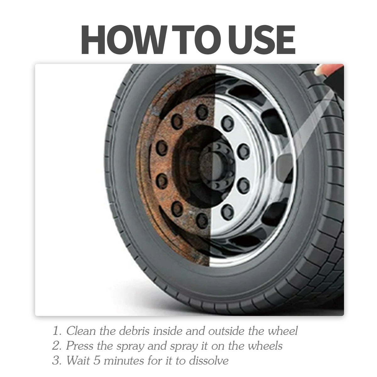 Car Brake Cleaner, Brake Disc Parts Wheel Hub Decontamination Polishing Maintenance Rust Remover