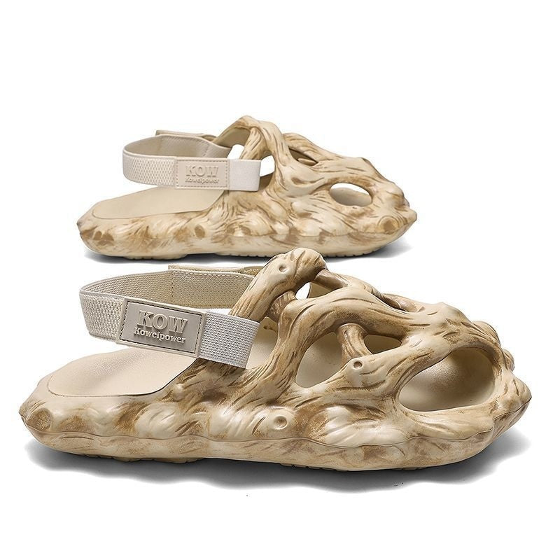 Hole Shoes Men's Sandals Outer Wear Hollow Slippers