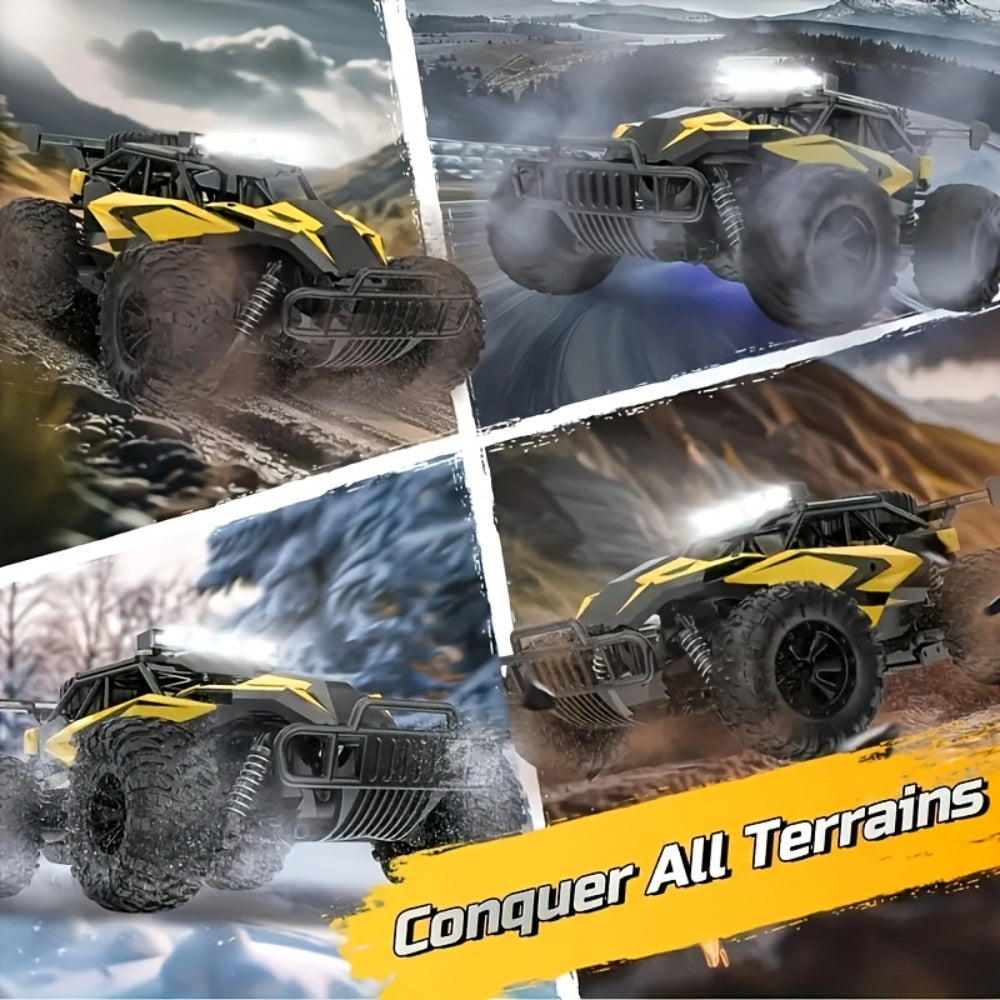 High-Speed RC Buggy 40km/h Alloy Body – 2.4G Remote Control Off-Road Vehicle for Boys Ages 6+, Super Powerful All-Terrain Out