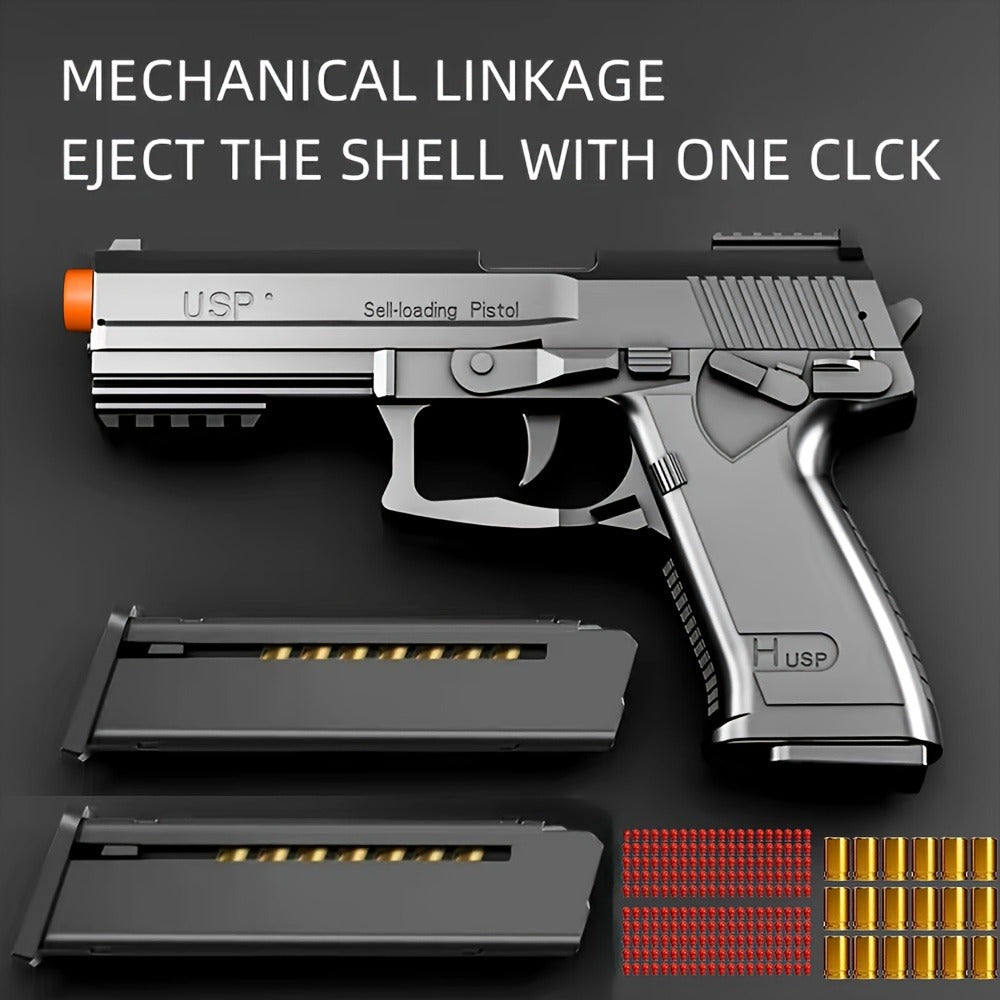 USP Bullet Toy Gun Pistol with Shell Ejecting, Continuous Rapid-Fire Foam Blaster for Boys & Girls — image 2