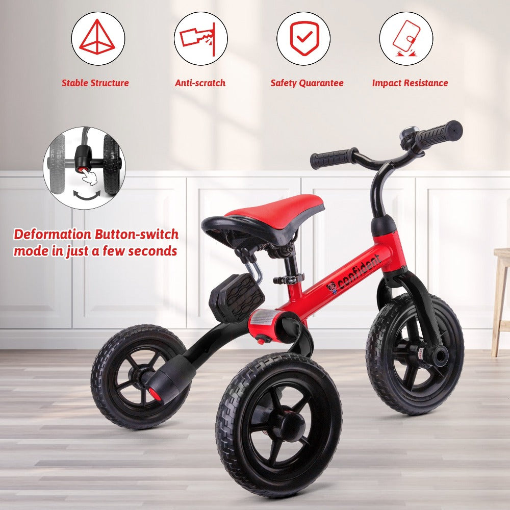 3-in-1 Foldable Toddler Tricycle Balance Bike with Detachable Pedals with the Listed Color, Size or Set Options for Everyday 