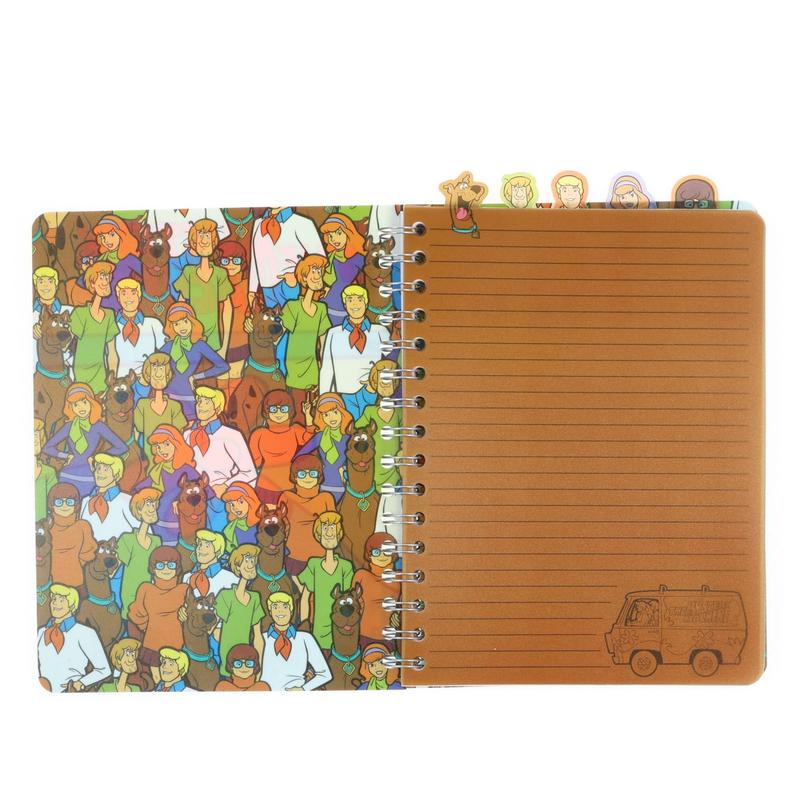 Scooby-Doo Spiral Notebook for Kids Mystery Machine 5-Tab Journal 75 Lined Pages Character Bookmark Tabs — image 2