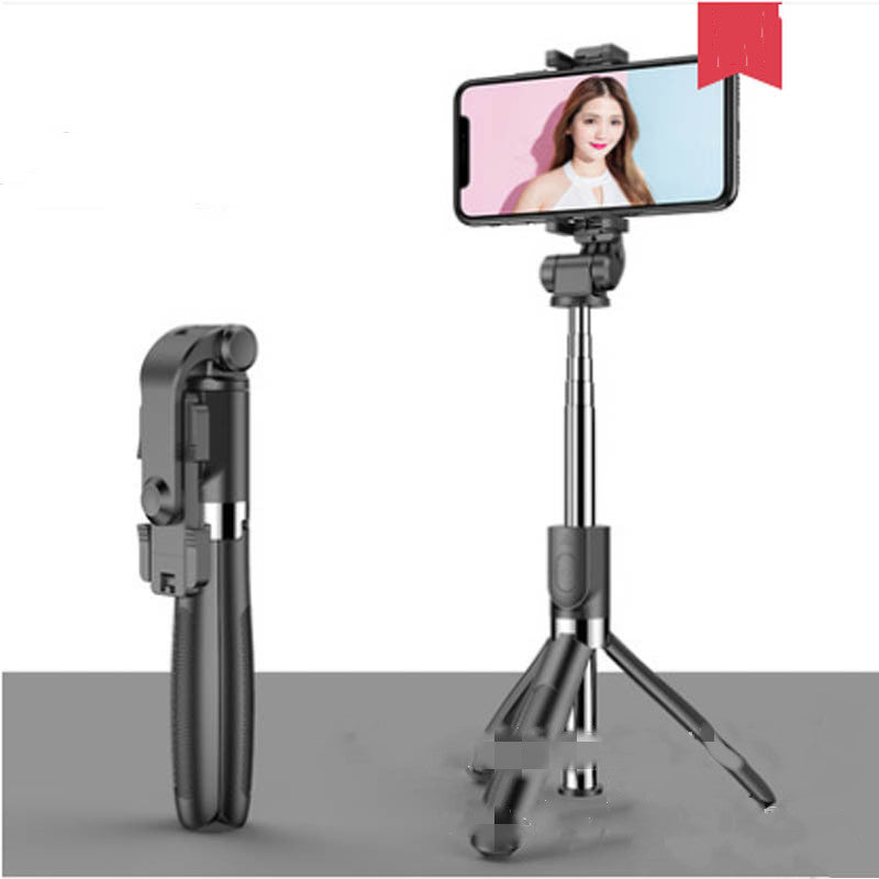 Bluetooth Selfie Stick Tripod - Universal Live Streaming Triangle Bracket