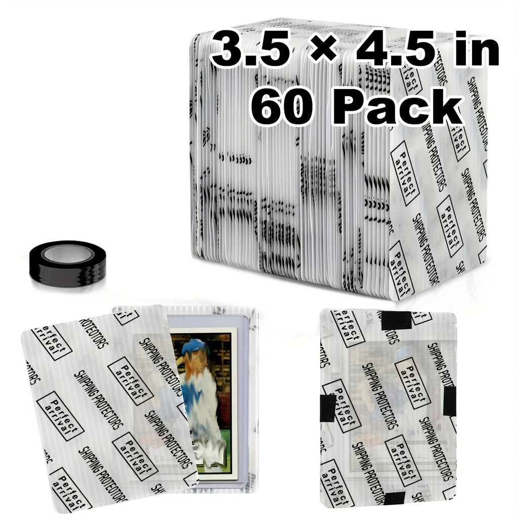 Trading Card Shipping Protectors 60/120/510 Count 3.5x4.5 Inch – Premium Rigid Plastic Card Mailer Inserts for Sports Cards —