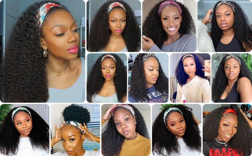 Kinky Curly Headband Human Hair Wig in Natural Color with 14-, 16- or 20-Inch Length Options — image 16