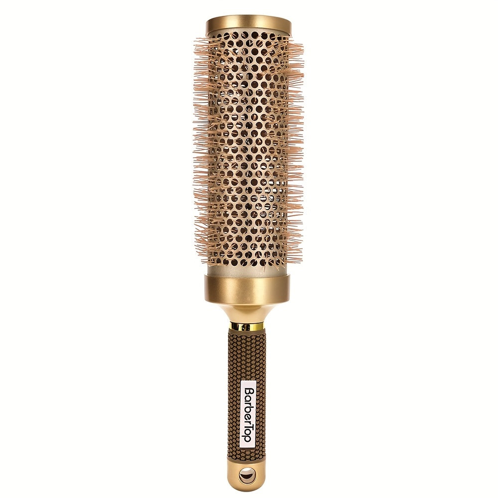 Round Hair Brush Nano Ceramic Ion, Heat Resistant Blowout Styling Roller Comb for Voluminous Bangs — image 1
