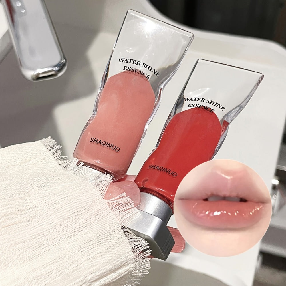 Five-Piece SHAQINUO Water-Shine Lip Gloss Set with Contoured Squeeze Tubes in Shades 01 through 05 — image 1