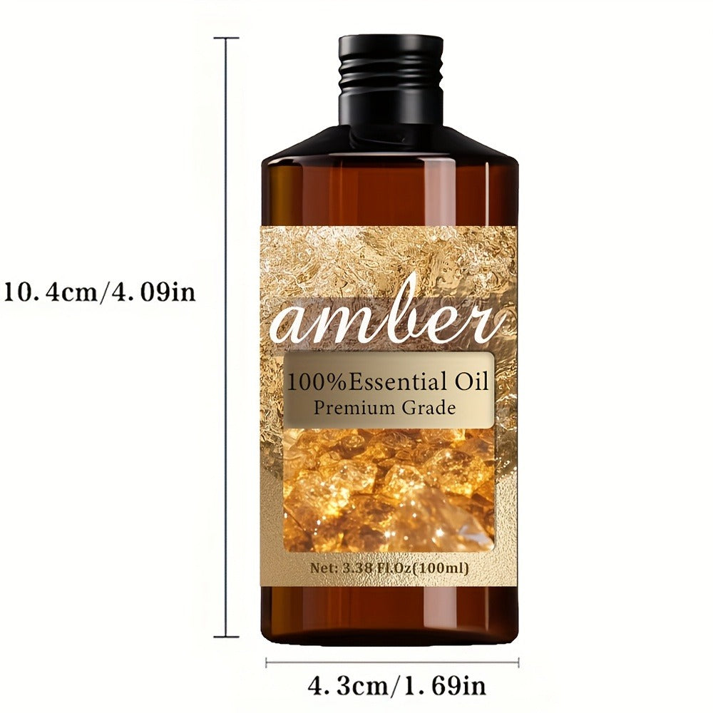 Essential Oil Amber Warm Rich Aroma in 100ml Bottle for Bath, Massage, Aromatherapy and Personal Care — image 4