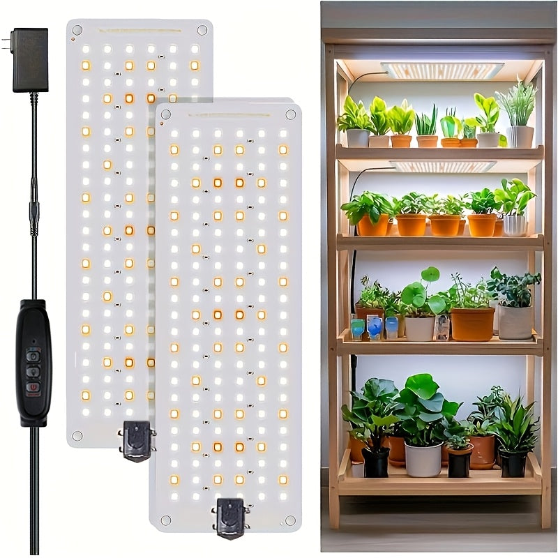 Under-Shelf LED Plant Light Panel Set with Dimming and Timer Controls, 2 or 4 Pack for Indoor Racks — image 1