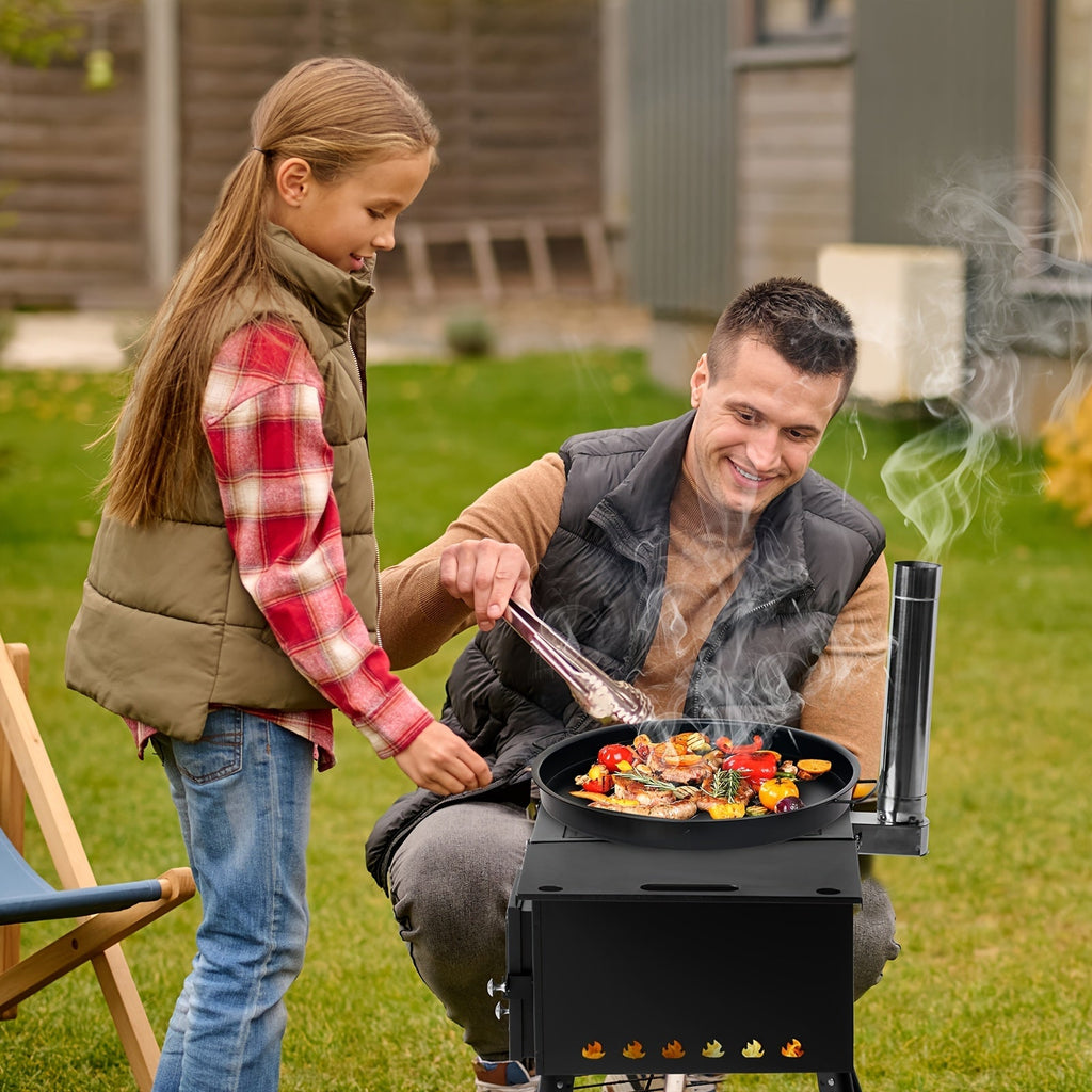 Tent Wood Stove Portable for Garden, Patio and Yard Use, with the Listed Configuration, for Everyday Use and Organized Storag