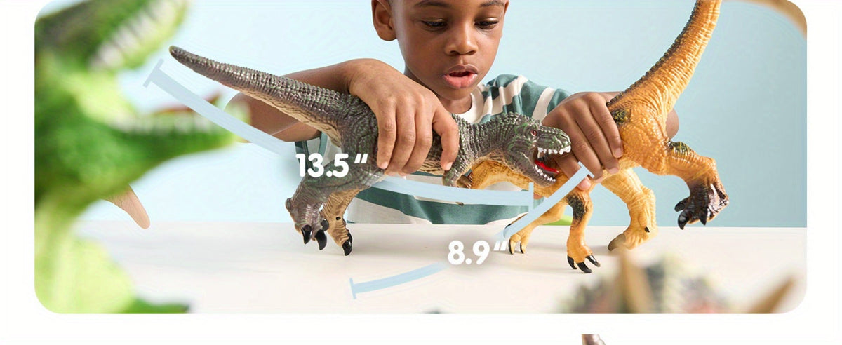 Toddler Dinosaur Figures with Educational Book, 6 Jumbo Realistic Dinosaur Toys for Toddlers 1+ Years — image 11